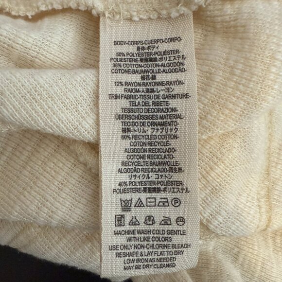 Free People We the Free Don't Forget Me Top Womens Medium Ivory Long Sleeve Boho - Picture 15 of 16